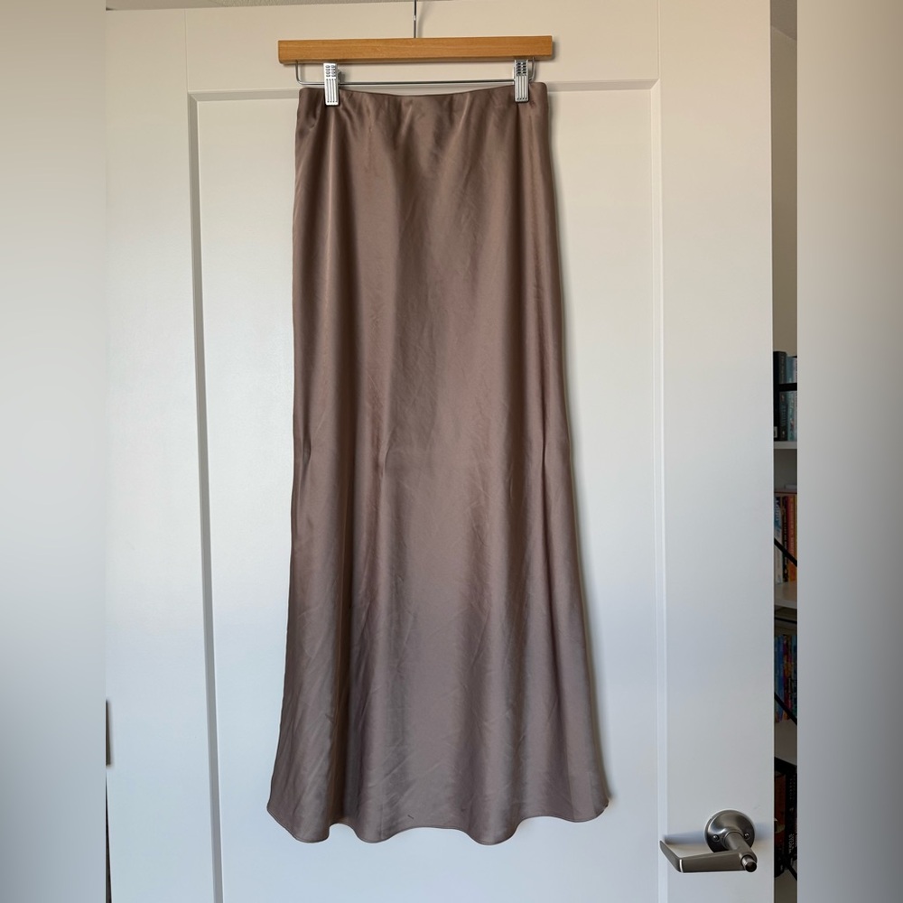 Abercrombie satin maxi skirt